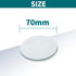 Watch Glass Beaker Cover Set, 6 Pcs Lab Glasses in 150mm, 100mm, 70mm for Science and Chemical Experiments