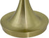 Yosemite Home Decor Bryce 1-Light Table Lamp in Brushed Gold with White Fabric Shade
