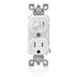 Leviton T5225-W Combination, 15 Amp, 120 Volt AC Toggle Switch, and 15amp, 125 Volt 5-15R Tamper Resistant Receptacle, Grounding, White