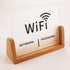 Modern American Style Bright Color Printing WiFi Password Sign Stickers in Black