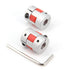 Zeberoxyz 2PCS 8mm to 8mm Aluminium Plum Flexible Shaft Coupling, 8x8mm Motor Connector for 3D Printer CNC