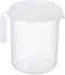 PATIKIL Graduated Beaker, 500ml PP Plastic Liquid Measuring Cup with Handle Lid and Spout for Lab Kitchen Home