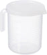 PATIKIL Graduated Beaker, 500ml PP Plastic Liquid Measuring Cup with Handle Lid and Spout for Lab Kitchen Home
