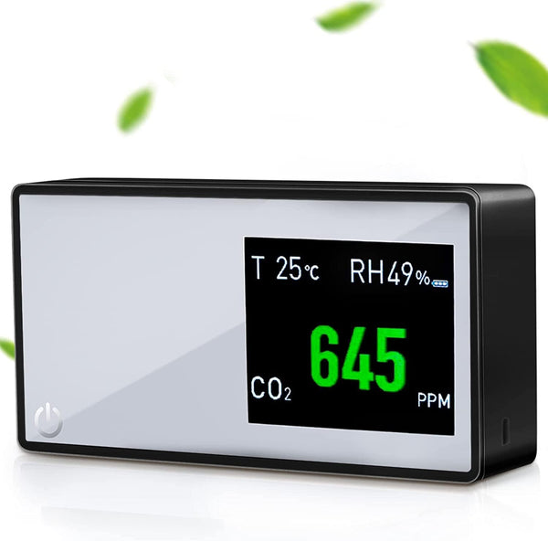 Air Quality Monitor: 3 in 1 Carbon Dioxide Detector, Portable NDIR Sensor CO2 Monitor for Home