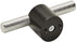 Amerock Cabinet Pull - Matte Black/Polished Nickel 5/8 inch (16 mm) Center to Center Transcendent