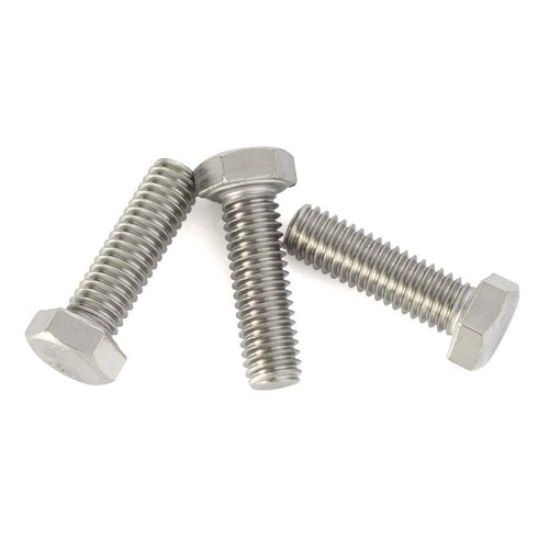 M10-1.5 x 30mm Hex Head Screw Bolts, Fully Threaded Stainless Steel 18-8, Quantity 10