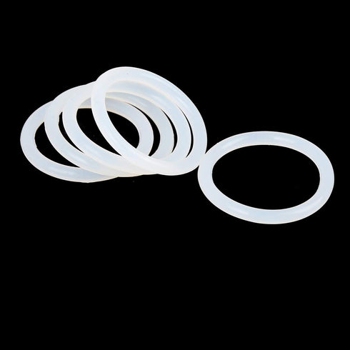 X AUTOHAUX Silicone O-Rings, 34mm OD, 27mm ID, 3.5mm Width VMQ Seal Gasket for Compressor Valves, Pack of 10