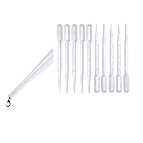 VCCGY 40Pcs 3ml Plastic Transfer Pipettes - Disposable Droppers for Watercolor Art, Science Laboratory, Handmade