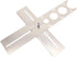 Haofy Ceramic Tile Hole Locator - Adjustable Stainless Steel Ruler for Universal Drill Punch Measuring