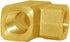 Joywayus Brass Pipe Fitting Barstock Tee, 3 Way 1/4" NPT Female Hose Fitting, Pack of 2