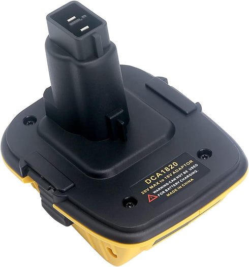 Lasica 2Pack DCA1820 18V to 20V Adapter, Compatible with DEWALT 18V XRP Tools and Dewalt 20V Max Battery
