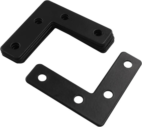 Bivethoi 20 50 50mm (2" 2") Pcs L Shape Flat Mending Plates, x x Stainless Steel Corner Braces with Screws, Flat Angle