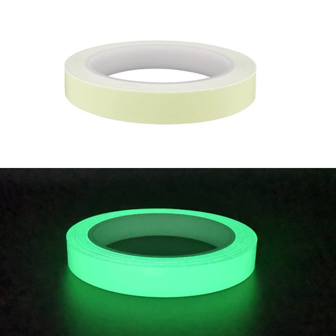 Glow Tape, 33 Feet x 0.5 Inch, Waterproof Luminous Duct Tape for Stage, Stair, Outdoor