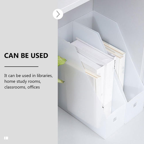 TEHAUX 3pcs File Storage Rack - Acrylic Magazine File Folders, Decorative Desk Organizer for Home Office