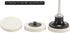 Dele 30 2" Commpressed 1 2" 1/4" Pcs of Wool Fabric Quick Change Disc Polishing Buffing Pads Wheels and Pcs of Disc Pad