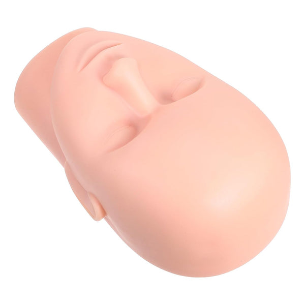 Ipetboom Eyelash Extension Training Head Mannequin 2pcs Silicone Practice Model for Estheticians Students
