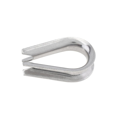 6Pcs M5 Stainless Steel Thimbles, 1/4" Wire Rope Thimbles for Diameter Cable Rigging