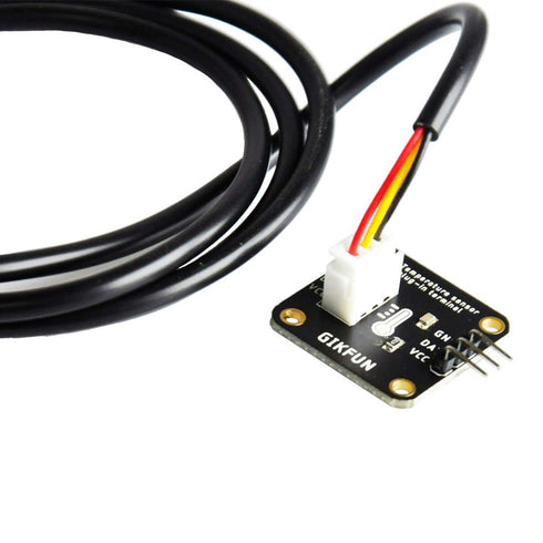 Gikfun DS18B20 Waterproof Digital Temperature Sensor with Adapter Module for Arduino, Pack of 3 sets