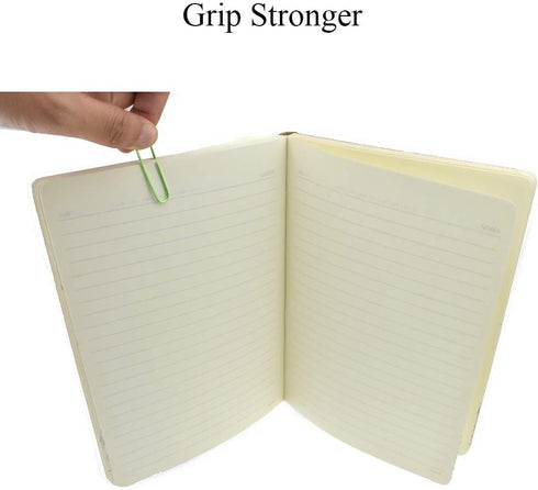 HAHIYO Large Green Paper Clips, 2 Inches Vinyl Coated, Sturdy for Bookmarking, Organizing Home Office, 80 Pack