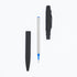DunBong Rollerball Pen Refills Pack of 5, Fine Point 0.5mm Red Ink Replaceable Ballpoint Pen Refills (Blue)
