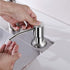 Soap Dispenser for Kitchen Sink - Brushed Nickel Countertop Pump with 47" Silicone Extension Tube for Easy Refills