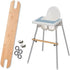 WEITING High Chair Footrest, Non-Slip Adjustable Natural Bamboo Wooden Foot Rest for Baby