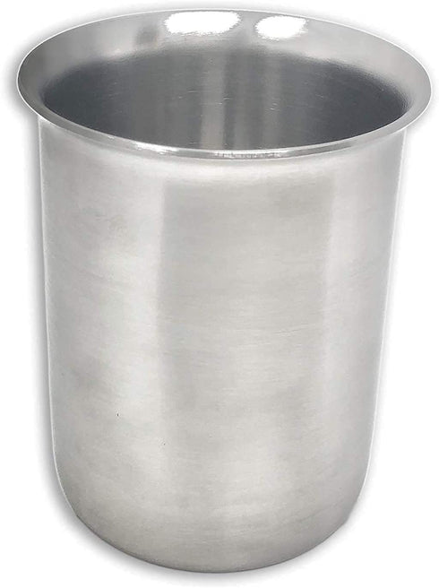 Low-Form Stainless Steel Beaker with Rim - 500ml Industrial-Grade Chemistry Lab Equipment for Liquids & Solids