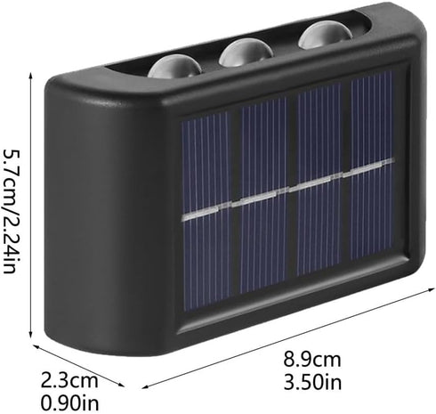 Generic Solar Outdoor Wall Lights, Eco-Friendly, Automatic On/Off, Outdoor Fence Solar Lamp, Easy Installation, Garden