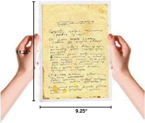 Rubex Sheet Protectors, 8.5 x 11 inch Clear Page Protectors, Reinforced 11 Hole for 3 Ring Binder (50 Sheets)