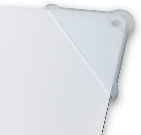 Triple Corner Protectors for Mirror/Glass/Metal Sheets - Pack of 50PCS (4 X 37 mm)