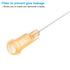 PATIKIL 100Pcs 23Ga x 2 Inch Dispensing Needle Tips, Stainless Steel and Plastic Blunt Tips with Luer Lock