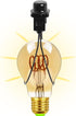 KEJJNYER 4 Pack Bulb Bulb Clip On Lamp Shade Adapter Black, Light Clips For Lamp Shades Holder, Clip On Light Shades