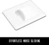 Mouse Pad - 30% Thicker White Computer Mousepad, Anti-Slip Rubber Mat for Gaming and Office (8 x 10 Inch)