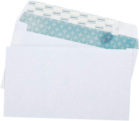 Staples 862857 EasyClose Security-Tint #6-3/4-Inch Envelopes 100/Box by STAPLES