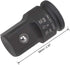 uxcell 1/2" Drive (Female) x 1" (Male) Impact Socket Adapter for Use with Air Impact Wrenches, Breaker Bars, Ratchets, CR-MO Steel by uxcell