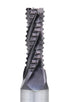 Accusize Industrial Tools M42 8% Cobalt TiAlN Roughing End Mill, 1/4" Diameter, 3/8" Shank Diameter