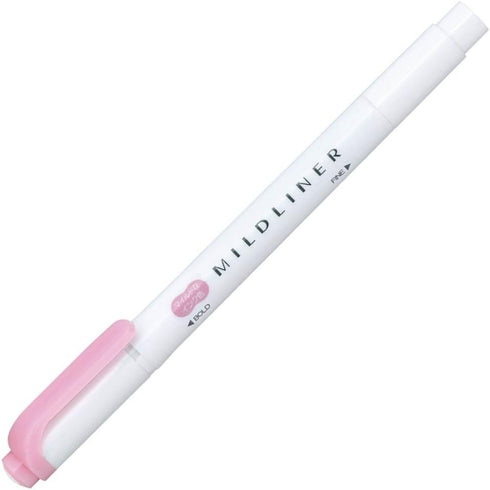 Zebra Mildliner B-WKT7-MP Highlighter, Pink, 10 Pieces