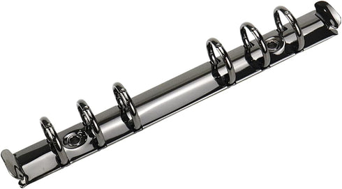 Semetall 2pcs A6 Notebook 6-Ring Binder Mechanism, Loose Leaf Binding Spines, Metal Clip Ring Binder Replacement Kit,