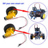 2pcs DC3-6V TT Motor: 1:48 Reduction Ratio Gearbox with Hookup Wires for Robotics DIY