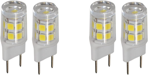 HQRP 4-Pack G8 Bi-Pin 17 LEDs Light Bulb SMD 2835 Cool White