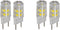 HQRP 4-Pack G8 Bi-Pin 17 LEDs Light Bulb SMD 2835 Cool White