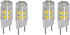 HQRP 4-Pack G8 Bi-Pin 17 LEDs Light Bulb SMD 2835 Cool White