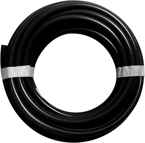 Feelers Pneumatic PU Tubing, 5/16" OD Hose Polyurethane Air Hose Tube for Water Fluid Transfer, Black (16.4 ft)