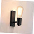 VALICLUD Retro Iron Wall Lamp Simple Wall Sconce Fixture for Living Bedroom Hallway Construction for Warm Ambient