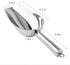 Generic Stainless Steel Ice Scoop Candy Scraper Buffet Bar Food Measuring Shovel Flour Dry Goods Kitchen Gadget(Silver)