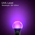 LED Black Light Bulbs, 4 Pack, A19 9W UV Black Light, Replace Up to 100W, 120V E26 Base, UVA Level 385-400nm, Glow in