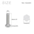 Hex Bolts (M10-1.5x40mm) 5Pcs, 304 Stainless Steel Fully Threaded Hex Head Screws for Furniture Repair