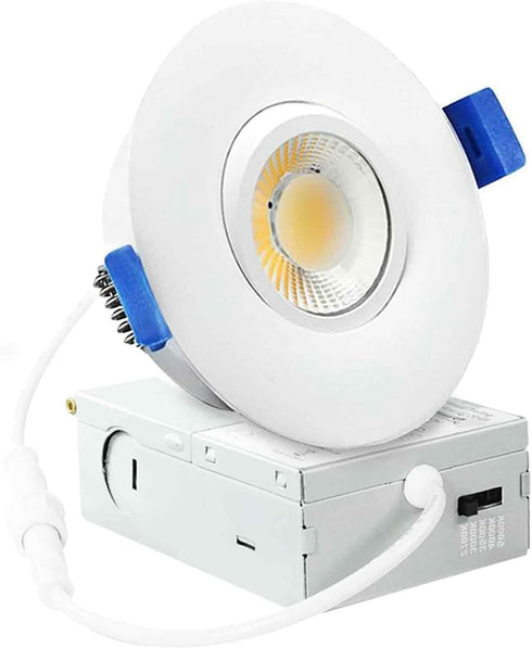 LTpro Recessed Lighting 3 Inch Gimbal LED, Waterproof Shower Light, 5CCT 2700K-6000K