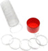 Red Capsule Tube & 20 Direct Fit T-30 Air-Tite Coin Holder Capsules for Half Dollars by OnFireGuy