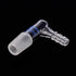 Glass 90 Degree Vacuum/Gas Adapter, Borosilicate Glass Bent Inlet with 14/20 Inner Joint for Lab Supply